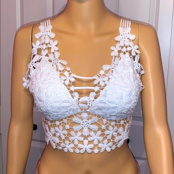 Private Label Other - White Guipure Lace Bralette